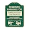 Signmission Reserved Parking for Employee of the Month Unauthorized Vehicles Towed Away, A-DES-G-1824-23111 A-DES-G-1824-23111 - alternate 1